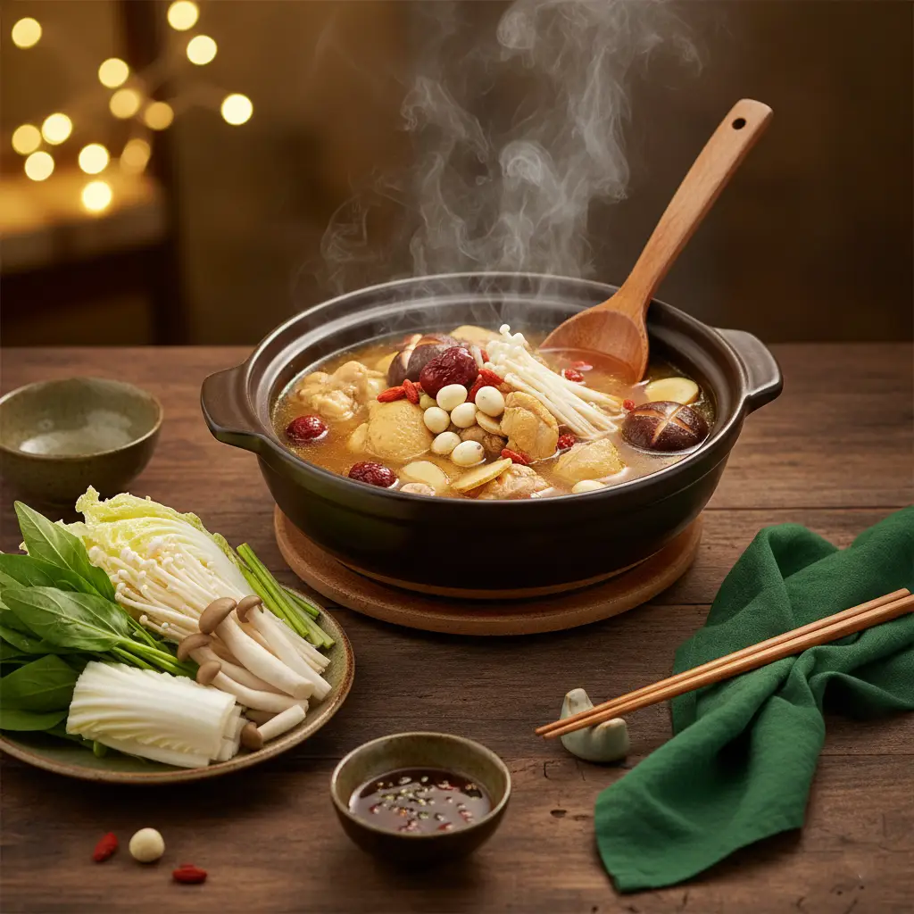 Lẩu Gà Thảo Mộc – Nước dùng ngọt thanh tự nhiên